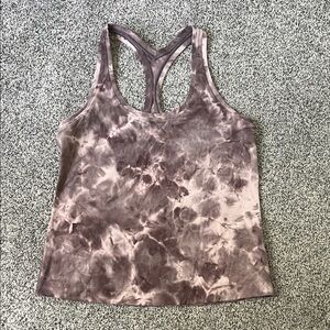 Lululemon Athletica Purple Tie-Dye Tank Top